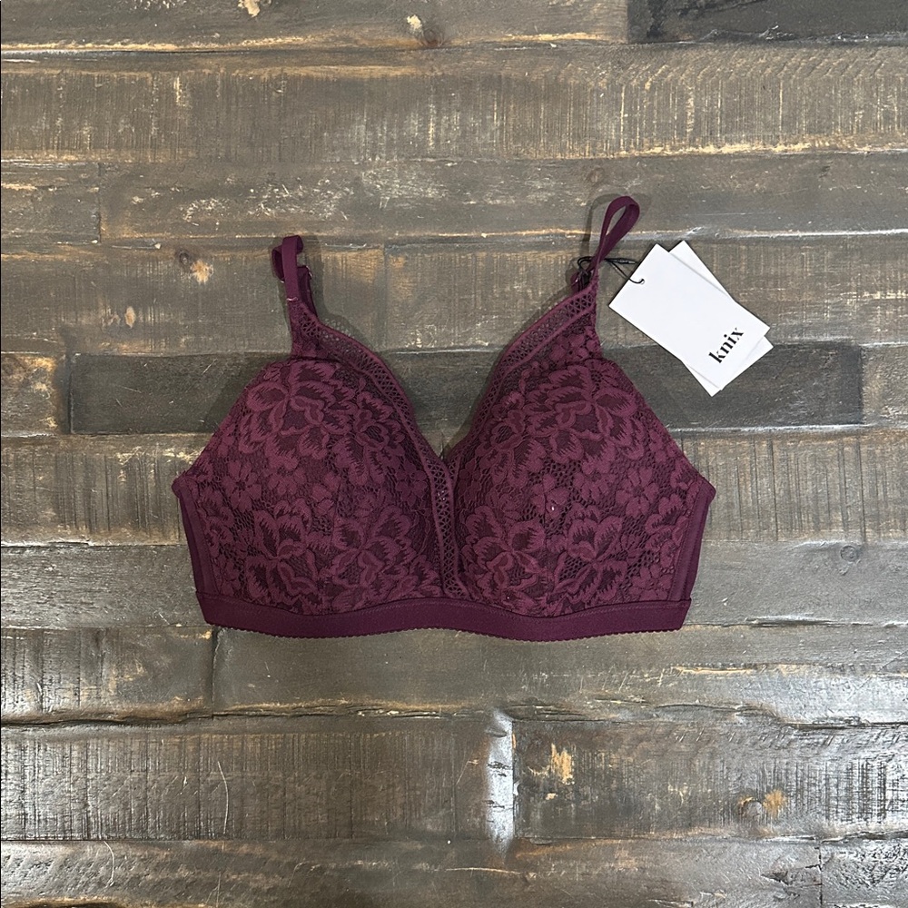 Knix Deep V Lace Bralette